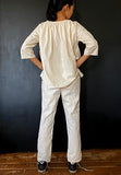 STRAIGHT SKINNY PANT RAW COTTON
