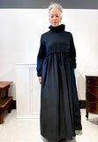 RAW WAIST DRESS LONG SLEEVE