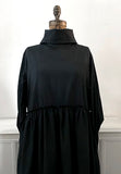 RAW WAIST DRESS LONG SLEEVE