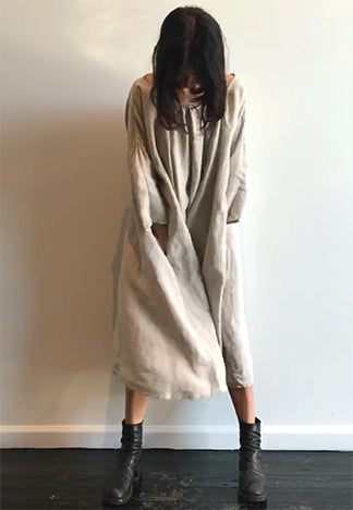 MARCELLA DRESS LINEN 3/4 sleeve – Pip-Squeak Chapeau Etc
